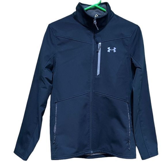 Under Armour Men's Cold Gear Infrared Shield Fitted‎ Jacket Black Size Small - Picture 1 of 6